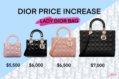 dior most expensive bag|lady dior bag price list.